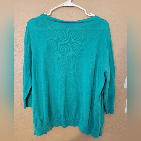 XXL Merona teal cardigan - Picture 3 of 3